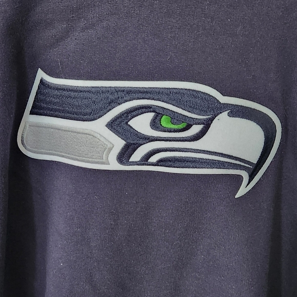 π Seattle Seahawks NFL Hoodie Menβs XL β Navy, Embroidered Logo, NWT - Picture 4 of 12